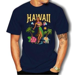 T-Shirt Vintage Hawaien Fille