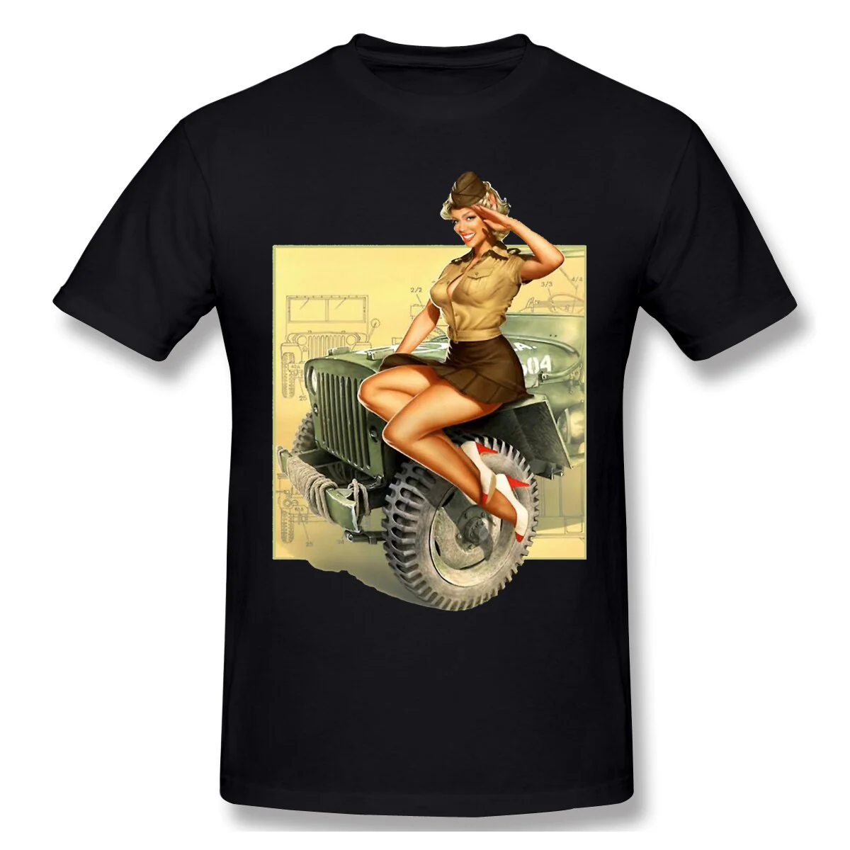 T-Shirt Vintage Pin Up – Image 2