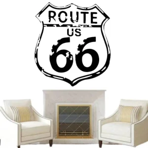 Stickers Vintage Muraux Route 66