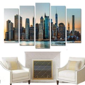 Tableau Vintage 5 Pièces New York