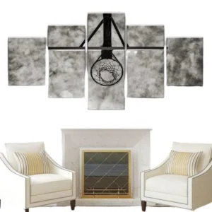 Tableau Vintage Basketball Noir Et Blanc