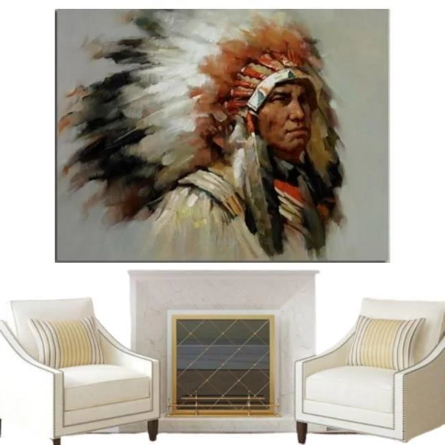 Tableau Vintage Chef Indien – Image 2