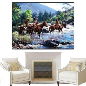 Tableau Vintage Cheval Indien