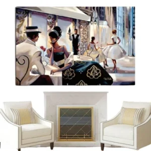 Tableau Vintage Couple Américain