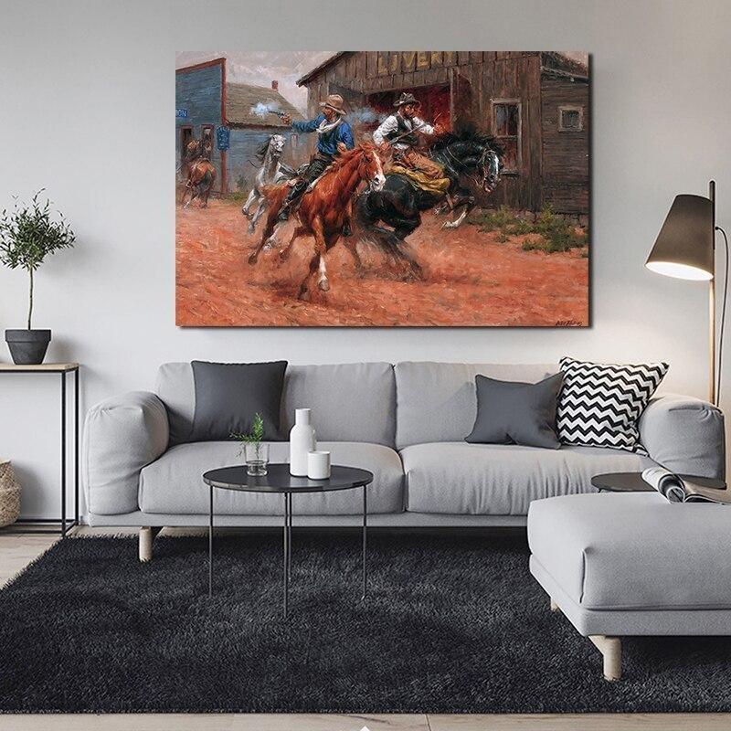 Tableau Vintage Cowboy Western – Image 5