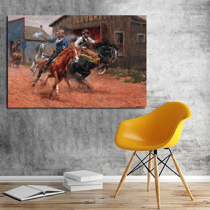 Tableau Vintage Cowboy Western – Image 4