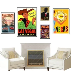 Tableau Vintage Déco Las Vegas