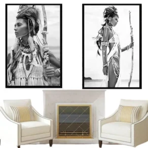 Tableau Vintage Femme Amérindienne