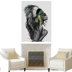 Tableau Vintage Indienne