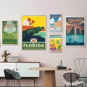Tableau Vintage Floride
