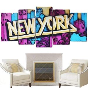 Tableau Vintage Graffiti New York