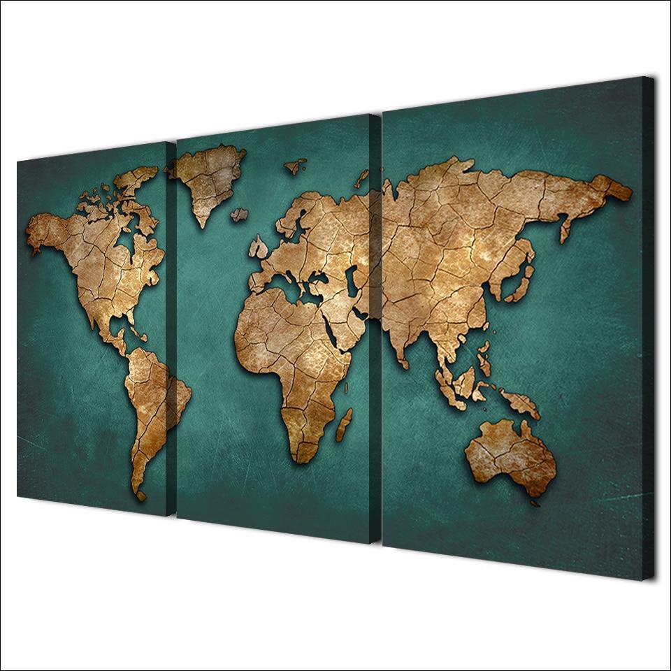 Tableau Vintage Mappemonde – Image 4
