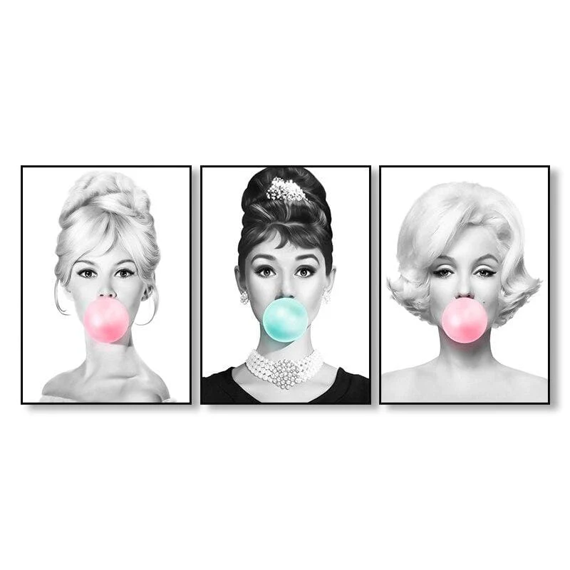 Tableau Vintage Marilyn Monroe Chewing gum – Image 9