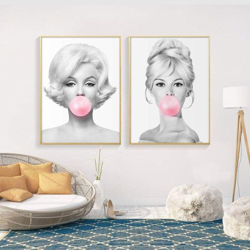 Tableau Vintage Marilyn Monroe Chewing gum – Image 5