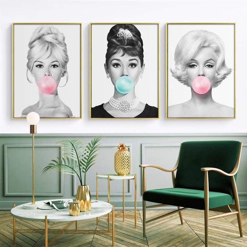 Tableau Vintage Marilyn Monroe Chewing gum – Image 3
