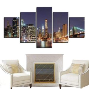 Tableau Vintage New York Nuit