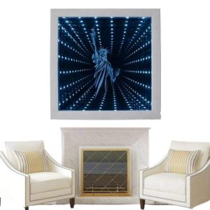 Tableau Vintage New York En Verre