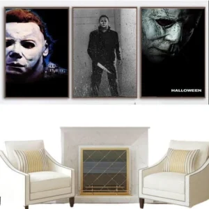 Tableau Vintage Noir Halloween