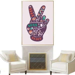 Tableau Vintage Peace And Love