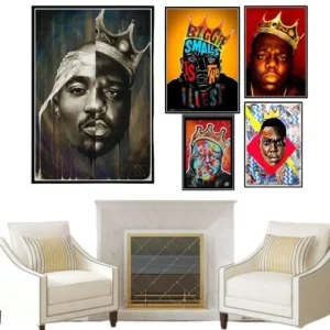 Tableau Vintage Rappeur Américain