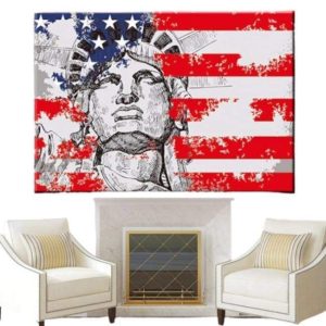 Tableau Vintage Statue De La Liberté