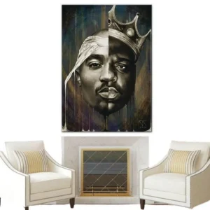 Tableau Vintage Tupac Biggie
