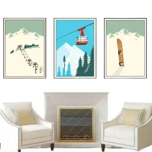 Tableau Vintage Ski