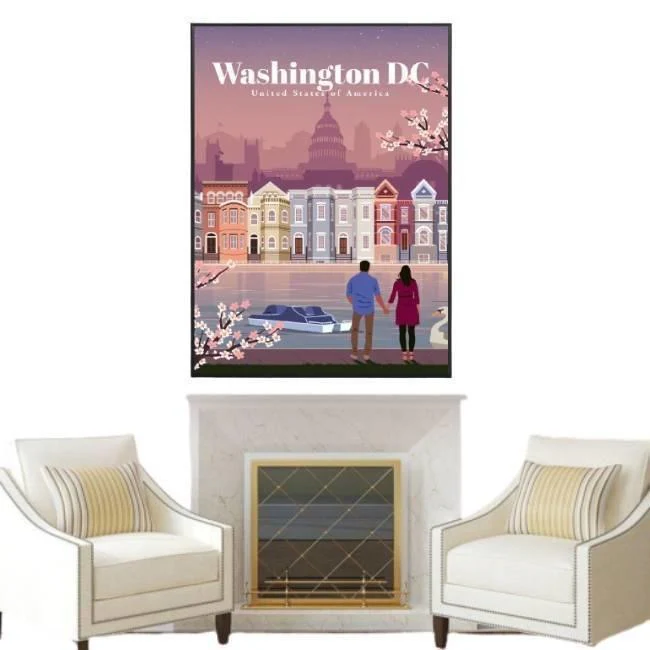 Tableau Vintage De Washington – Image 2
