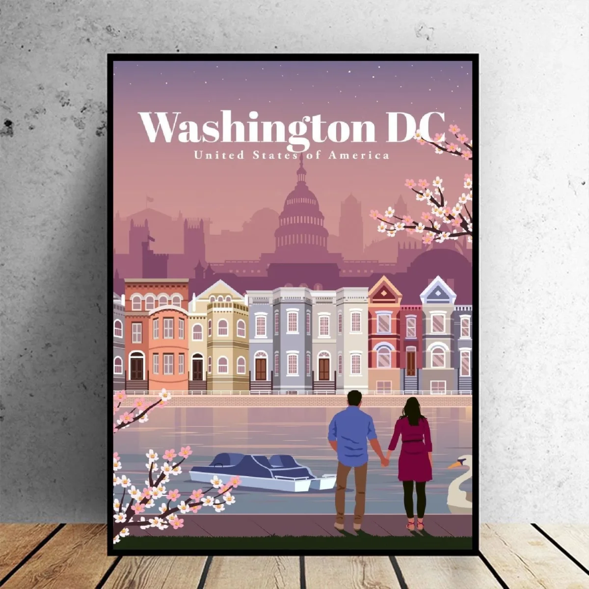 Tableau Vintage De Washington – Image 4