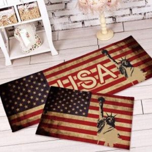 Tapis Vintage De Sol Américain