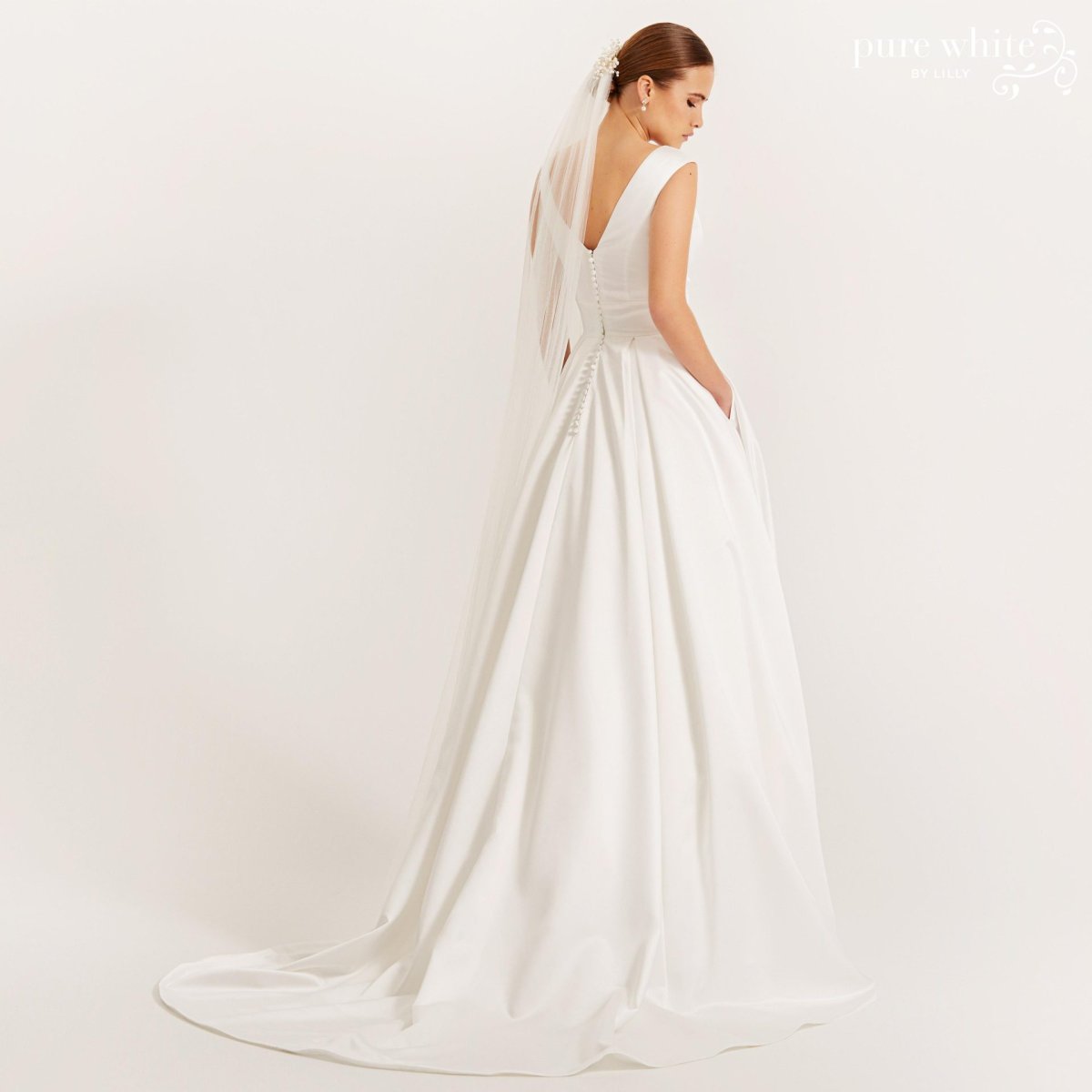 Robe De Mariée Bouffante Blanche – Image 3