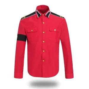 Veste Vintage  Rouge De Michael Jackson