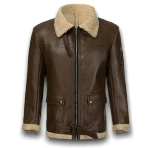 Veste Vintage  Teddy Homme Cuir