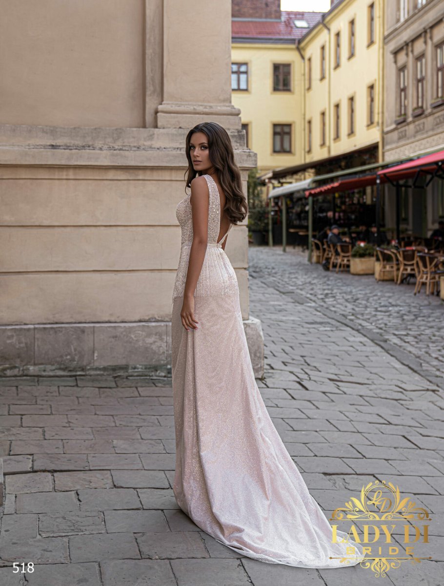 Robe De Mariée A Frange Perlée – Image 4